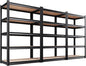 Set of 3 Garage Shelving-2050 lbs 5 Tier Storage Shelves,Adjustable Heavy Duty Metal Shelving Unit and Storage Large Rack,Utility Steel Shelf For Warehouse Industrial Pantry Basement 78"x46"x20"
