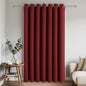 Joydeco Blackout Patio Sliding Door Curtains 96 Inches Long, Grommet Privacy Room Divider Curtains, Extra Wide Thermal Blackout Drapes for Bedroom Living Room (Burgundy Red, 100Wx96L, 1 Panel)