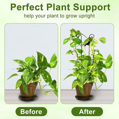 23in Plant Trellis Indoor, Trellis for Potted Plants with Bird, Garden Trellis Climber Support for Climbing Plants Pothos Hoya Vine