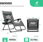 Recliner Chair, Oversized Padded Zero Gravity Lounger with Side Tray