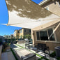 SUNLAX Sun Shade Sail 16' x 16' x 16' Butter Cream Triangle Canopy Sail Shade Cover UV Block Permeable Sunshade Outdoor for Patio Backyard (We Make Custom Size)