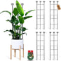32in Large Indoor Plant Trellis for Climbing Plants, Expandable Metal Garden Trellis for Potted Plants, Tall Plant Supports for Ivy Pothos Hoya Monstera, 4p