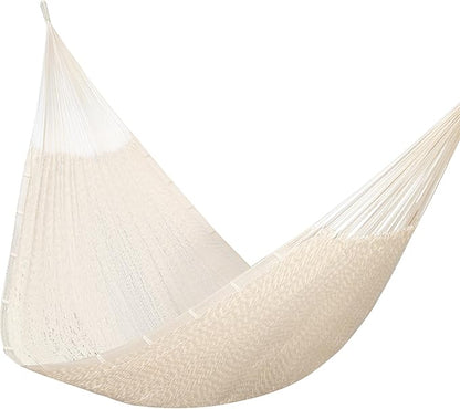 PNAEUT Family Mayan Rope Hammocks for Outside (Nature, XX-Large)