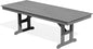 SERWALL Outdoor Dining Table, 84" Rectangular Dining Table for 6-10 Person, All Weather HDPE Outdoor Furniture for Backyard, Garden, Gray