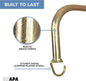 Metal Plant Wall Hanger Hooks, 4 Pack – 7 in. Hook for Hanging