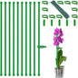 Plant Stakes 18Inch, 10Pcs Plant Support Stakes,HAINANSTRY Adjustable Length Garden Stakes,Plant Stakes for Indoor and Outdoor Plants,Tomatoes/Beans/Orchid/Vegetable Stakes for Garden