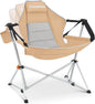KingCamp Hammock Camping Chair, Swinging Portable Folding Camp Chairs for Adults Max 400lbs Heavy Duty Foldable Oversized Rocker with Aluminum Alloy Frame Cup Holder for Outdoor Beach Patio Sport