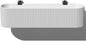 Veradek Demi Series Railing Planter - Hanging Planter Box for Windowsill/Balcony | Plastic-Stone Composite w/Railing Bracket | Modern Décor for Flowers