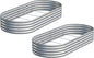 2PCS 6x3x1ft Galvanized Metal Raised Garden Bed Kit,Outdoor Planter Box Vegetables,Flowers,Herbs Durable Rust-Resistant Patio Gardening Beds