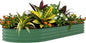 Garvee Galvanized Raised Garden Bed Outdoor, 8x4x1.5 ft Metal Planter Box for Flowers Vegetables, Rust-Resistant Raised Garden Beds for Gardening, Easy Assembly Outdoor Garden Box & Planters, Green