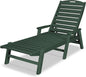 POLYWOOD NCC2280MA-P Nautical Arms Chaise, One Size, Green