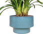 Ceramic Planters 11 Inch, Honeycomb Ceramic Pots for Plants Indoor Outdoor, Round Plant Pot with Drainage Hole, Large Planter Flower Pot, Reactive Glaze Blue
