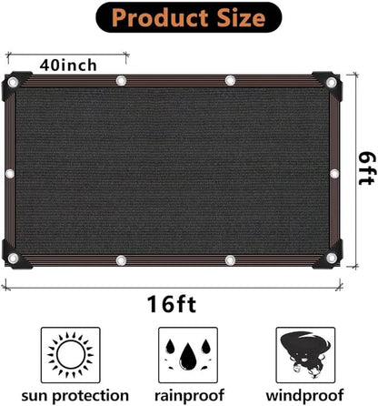Shade Cloth - 70-90% Sunblock Net for Garden Patio,Shade Sails for Plants Greenhouse Outdoor Pergola Lawn Swimming Sun Shade Cloths for Kennel Chicken Coop Easier to Hang Shade Net Cover…