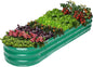GADI Raised Garden Bed Kit for Vegetables Flower Galvanized Metal Planter Boxs Designed for Easy DIY and Cleaning Not Twist Or Rot (Green)
