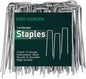 FEED GARDEN 6 Inch 50 Pack Hot-dip Galvanized Landscape Staples Plant Cover Spikes 11 Gauge Tent Stakes Garden Stakes Landscaping Fabric SOD Pins Yard Pins for Decoration Weed Barrier Fabric
