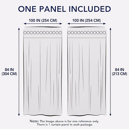 PureFit Outdoor Curtains for Patio Waterproof Weatherproof, UV and Fade Resistant Outside Curtains for Gazebo, Front Porch, Pergola, Sun Blocking Privacy Curtain, 100W x 84L inch, 1 Panel, White