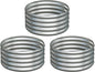 3PCS 2x2x1FT Galvanized Raised Garden Bed Kit,Vegetable Boxes-Round Metal Flower Box,Large Planter Raised Beds Outdoor Garden for Planting,Fruit,Herb-Silver