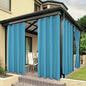 BONZER Waterproof Outdoor Curtains for Patio Porch Pergola Cabana Light Filtering Privacy Grommet Indoor Curtain Panels for Bedroom Living Room, 1 Panel, 84W x 120L inch, Teal