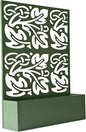 Oakland Living 6 ft. X 4 ft. Green Freestanding Metal Privacy Screen Room Divider with Flower Box