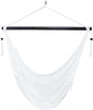 Sunnydaze Outdoor Hammock Chair Swing - Hanging Hammock Swing - Hanging Reading Chair - Soft-Spun Polyester Rope - Caribbean XL - Tan