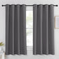NICETOWN Blackout Window Curtain for Bedroom - (Grey Color) Home Decoration Thermal Insulated Room Darkening Drape/Drapery, W52 x L63 Inch, 8 Grommets/Rings Top, 1 Panel