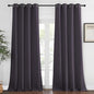 NICETOWN Bedroom Curtain Room Darkening Drapery 102 inches Length - Home Fashion Thermal Insulated Grommet Room Darkening Curtain for Living Room (Greyish Purple, 1 Panel, 52 x 102 inches)