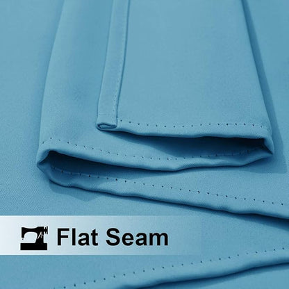 NICETOWN 2 Pieces Outdoor Curtains for Patio Waterproof, Energy Saving Thermal Insulated Stainless Steel Grommet Sunlight Block Privacy Protect for Pool/Porch, W52 x L108, Teal Blue