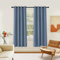 NICETOWN Room Darkening Curtain for Living Room - Energy Saving Thermal Insulated Grommet Room Darkening Curtain/Drape for Bedroom (1 Panel, 46 by 72, Stone Blue)