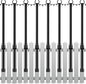 8Pack String Light Poles,5 Ft Light Poles for Outside String Lights,Outdoor Lights Pole with Fork,Metal Poles Stand for Patio Deck Backyard