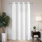 Joydeco Blackout Patio Sliding Door Curtains 72 Inches Long, Grommet Privacy Room Divider Curtains, Extra Wide Thermal Blackout Drapes for Bedroom Living Room (Pure White, 60Wx72L, 1 Panel)