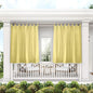 Exclusive Home Cabana Solid Indoor/Outdoor Light Filtering Hook-and-Loop Tab Top Curtain Panel Pair, 54"x63", Sundress