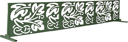 Oakland Living 6 ft. X 4 ft. Green Freestanding Metal Privacy Screen Room Divider