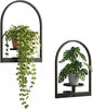 2 Pack Plant Stand Indoor Outdoor Hanging Planters for Indoor Plants Wall Plant Holder for Indoor Plants Plant Frames Wall Decor for Livingroom Bedroom Balcony Patio