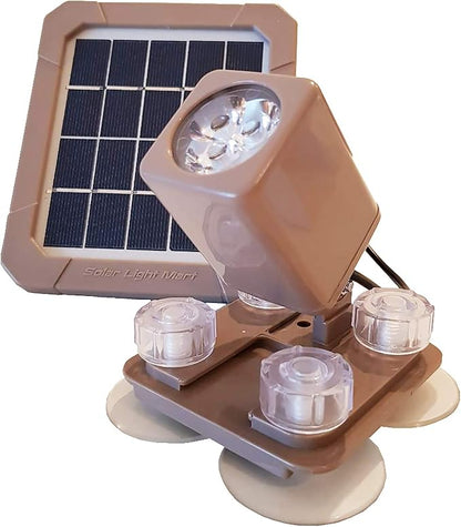 AquaHEX 60X Solar Underwater Submersible Spotlight, Pond Pool Fountain Water Feature Outdoor Garden Landscape, Waterproof Dusk to Dawn, Warm White LED