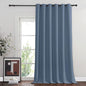 NICETOWN Stone Blue Blackout Sliding Door Curtains, Grommet Thermal Curtain Window Treatment Room Divider Drape Sound Reducing for Patio Door/Living Room, 1 Panel, W80 x L90
