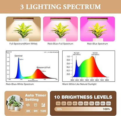 [2026 New Upgraded] Plant Stand Indoor with 4 Grow Lights & 3 Colors, 8 Tiered Corner Plant Shelf, 63" Tall Plant Stands for Indoor Plants Multiple, Metal Flower Display Shelves Holder for Home