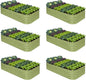 6-Pack Galvanized Raised Garden Bed 8x4x1.5 | 10x2x1.5 ft, 18" Tall Metal Planter Boxes Outdoor for Vegetable Herbs, Modular Raised Flower Bed for Gardening with Zn-Al-Mg Coated - Moss Green