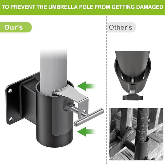 Heavy Duty Deck Railing Umbrella Holder