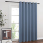 NICETOWN Patio Door Curtain for Sliding Glass Door, Thermal Insulated Blackout Curtain Drape for Living Room/Kitchen/Bedroom (Stone Blue, 1 Panel, 80 x 84 inch)
