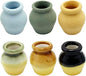 Miniature Terracotta Pots, 6 Pieces Mini Ceramic Clay Flower Pots Pottery Planter for DIY 1:12 Dollhouse Fairy Garden Flower Plants Bonsai Micro Landscape Decoration