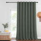 NICETOWN Room Darkening Curtain for Sliding Glass Door, Grommet Energy Saving Sound Reducing Room Divider Drape Thermal Insulated for Living Room/Garage, Dark Mallard, W100 x L120, 1 Piece