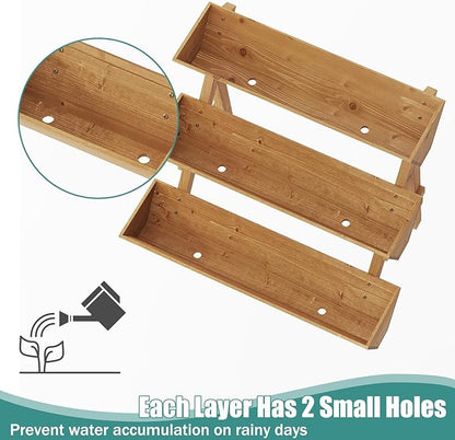 Raised Garden Bed, 3 Tier Vertical Garden Planter for Indoor & Outdoor, Raised Planter Box with Legs