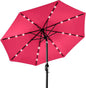 Best Choice Products 10ft Solar Polyester LED Lighted Patio Umbrella w/Tilt Adjustment and UV-Resistant Fabric