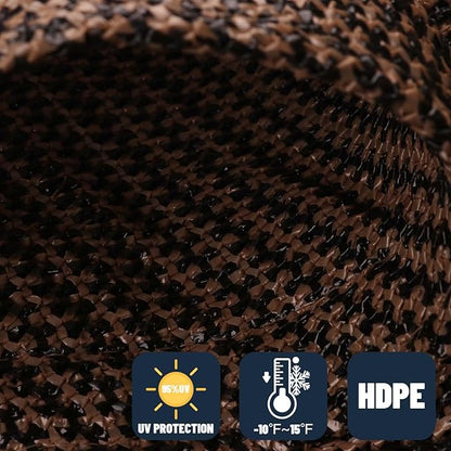 SUNNY GUARD Custom Size 18'x26'x26' Triangle Brown UV Block Sunshade for Backyard Yard Deck Patio Garden Outdoor Activities and Facility(Customized)