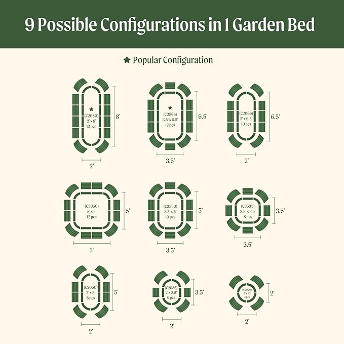32" Extra Tall Raised Garden Bed Kits, 2 x 8 x 2.7ft Raised Planter Box Outdoor, 3.5 x 6.5 x 2.7ft Deep Root 9 in 1 Modular Metal Raised Beds for Gardening Vegetables Flowers Fruits -Terra Cotta