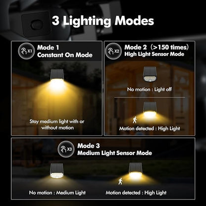 AloftSun Solar Motion Sensor Outdoor Lights,Waterproof Motion Sensor Spot Lights- 30 LED/3 Modes Solar Powered Spotlights,Landscape Lighting for Yard and Garden,Warm White,4 Pack