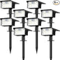 nipify 8 Pack Solar Spot Lights Outdoor - 62 LED Motion Sensor Outdoor Spotlights Waterproof with 3 Modes, Auto On/Off Solar Powered Landscape Lighting for Outside Yard Garden Tree Driveway,Cool White