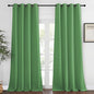 NICETOWN Bedroom Curtain Room Darkening Drapery 102 inches Length - Home Fashion Thermal Insulated Grommet Room Darkening Curtain for Living Room (Froest Green, 1 Panel, 52 x 102 inches)