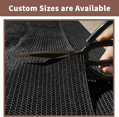 Sunny Guard Customized 2'6''x18' Black Balcony Privacy Screen, 90% Shade - Image 7