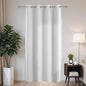 Joydeco Blackout Patio Sliding Door Curtains 108 Inches Long, Grommet Privacy Room Divider Curtains, Extra Wide Thermal Blackout Drapes for Bedroom Living Room (Greyish White, 60Wx108L, 1 Panel)